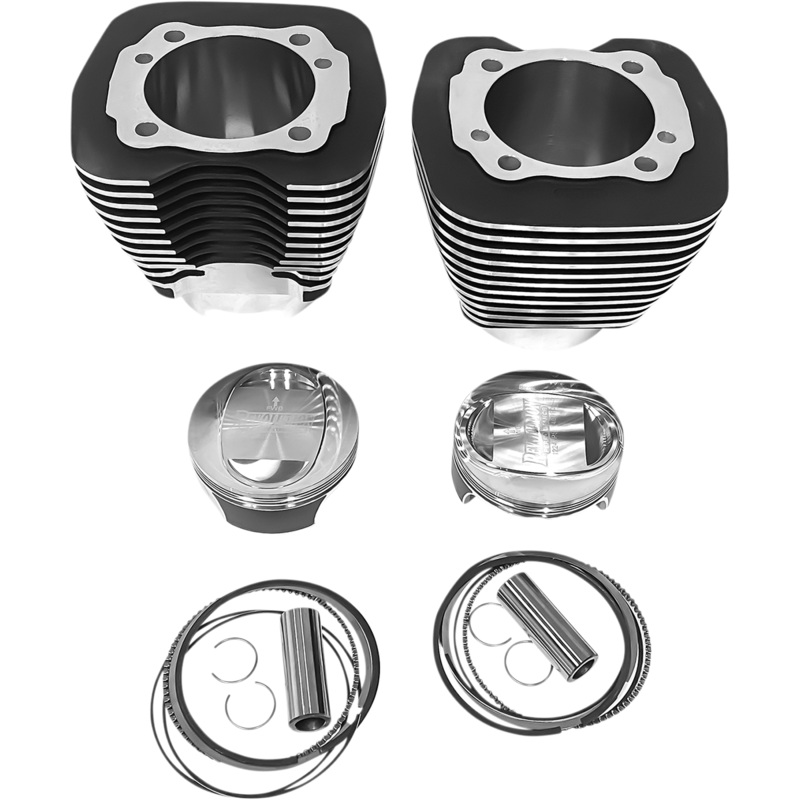 REVOLUTION PERFORMANCE, LLC Cylinder Kit – 117 – Black with Highlighted Fins RP201-172WB