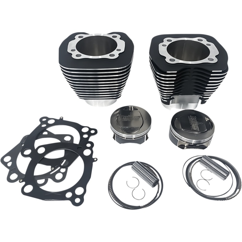 REVOLUTION PERFORMANCE, LLC Cylinder Kit – 124 – Black with Highlighted Fins RP201-140TM