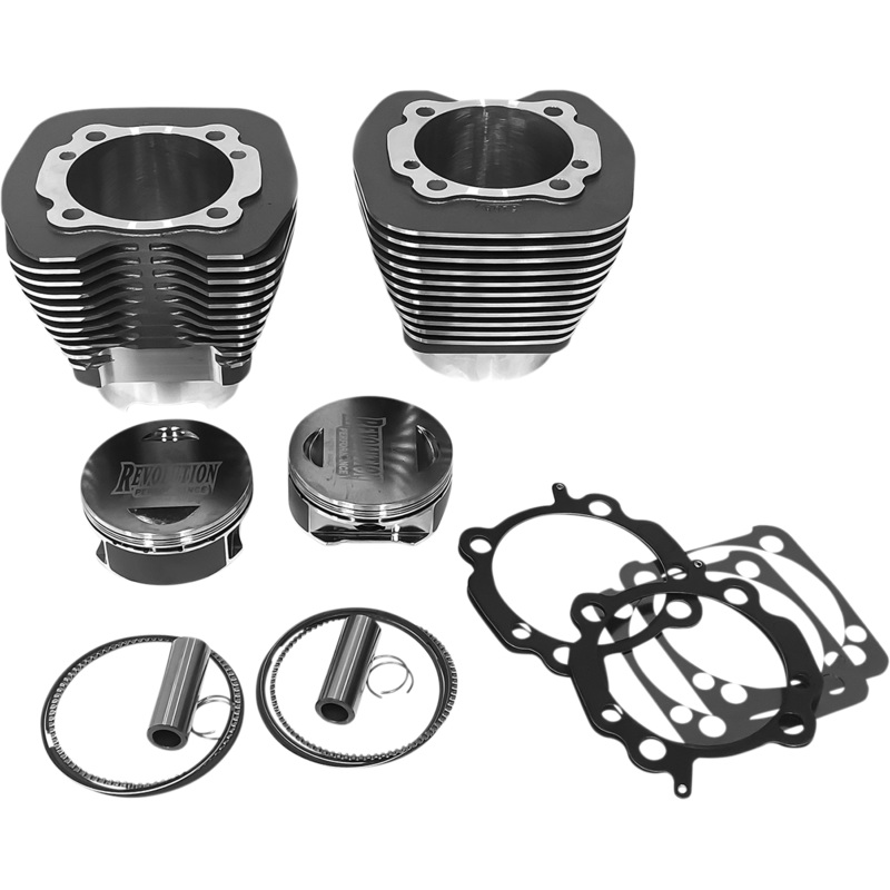 REVOLUTION PERFORMANCE, LLC Cylinder Kit – 131 – Granite/Highlighted Fins – Twin Cam RP201-135W