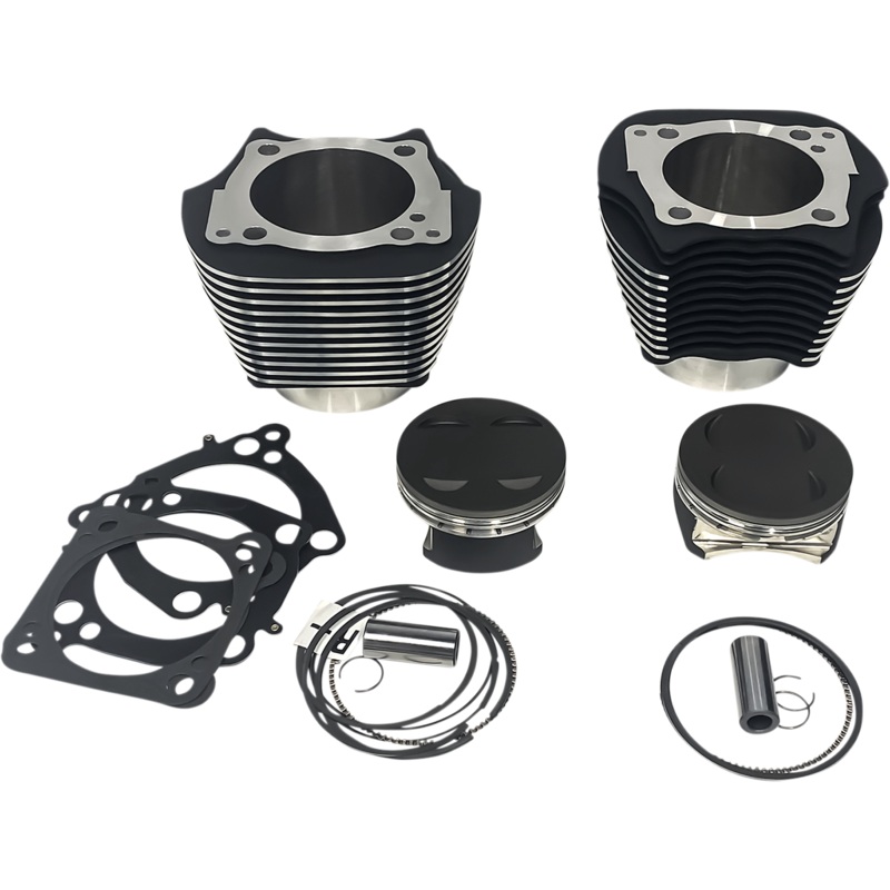 REVOLUTION PERFORMANCE, LLC Cylinder Kit – 139 – Black with Highlighted Fins – M8 RP201-611W