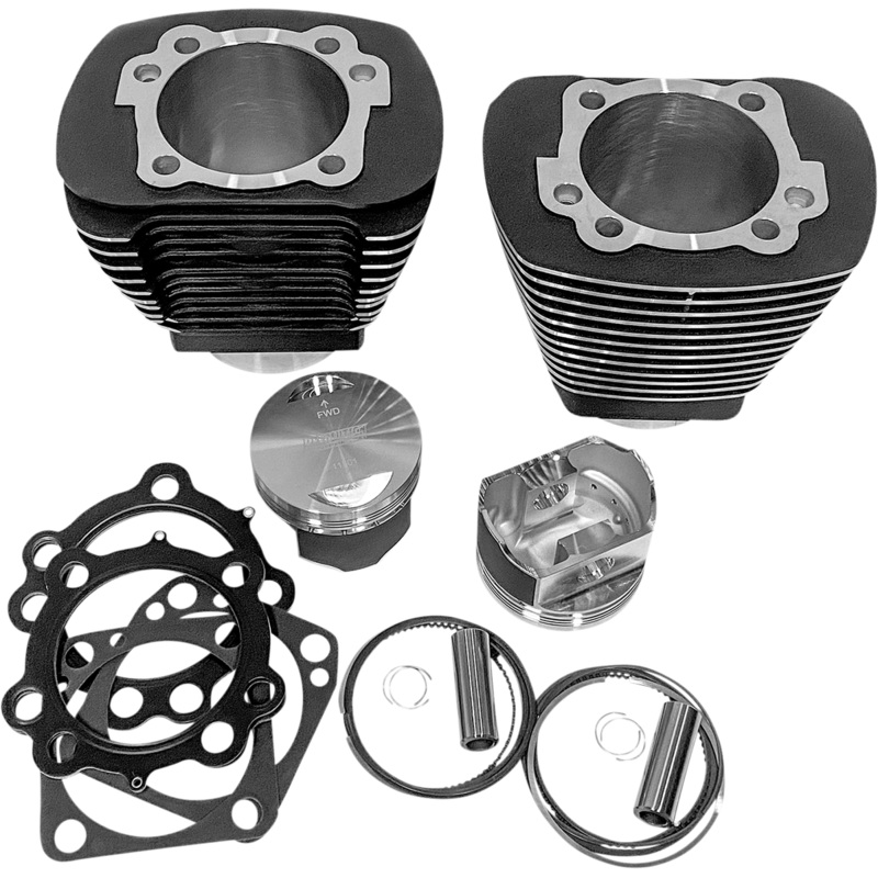 REVOLUTION PERFORMANCE, LLC Cylinder Kit – 85 – Black with Highlighted Fins RP201-212W