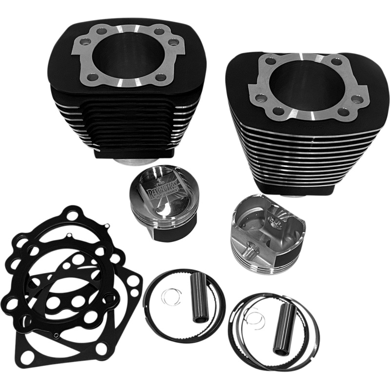 REVOLUTION PERFORMANCE, LLC Cylinder Kit – 92 – Black with Highlighted Fins RP201-220W