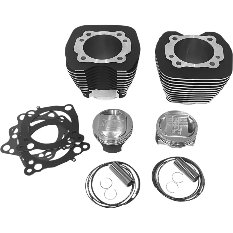 REVOLUTION PERFORMANCE, LLC Cylinder Kit – 98 – Black with Highlighted Fins RP201-103W
