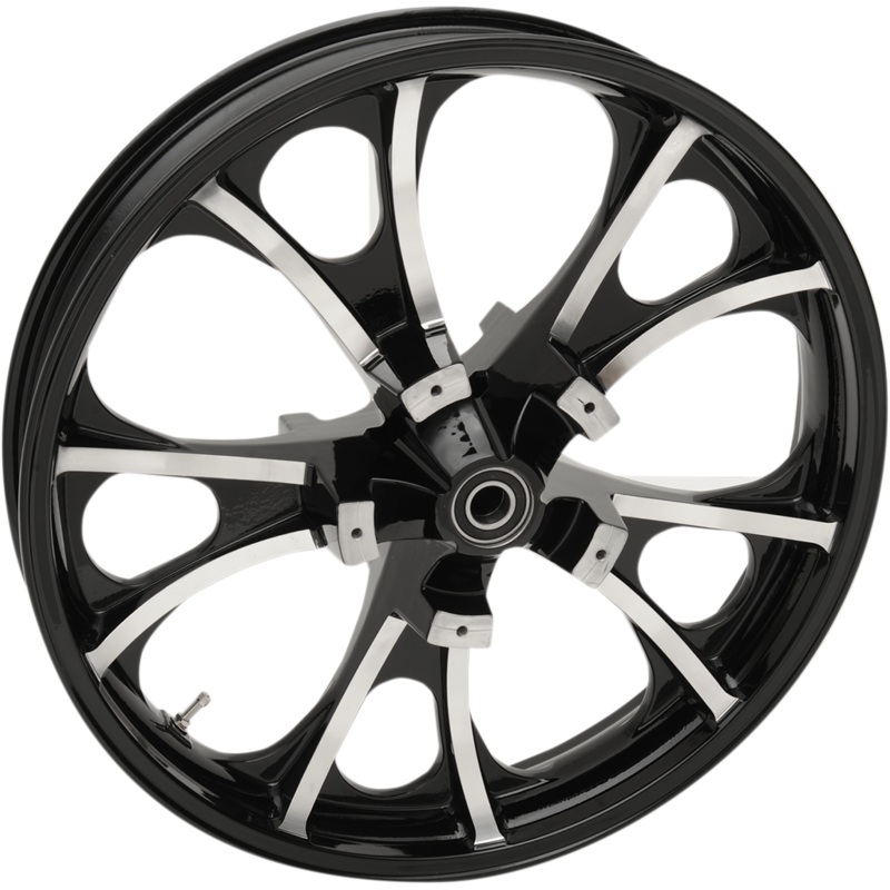 COASTAL MOTO Wheel – Largo 3D – Front – Dual Disc/with ABS – Black Cut – 21×3.5 3D-LGO213BCABST