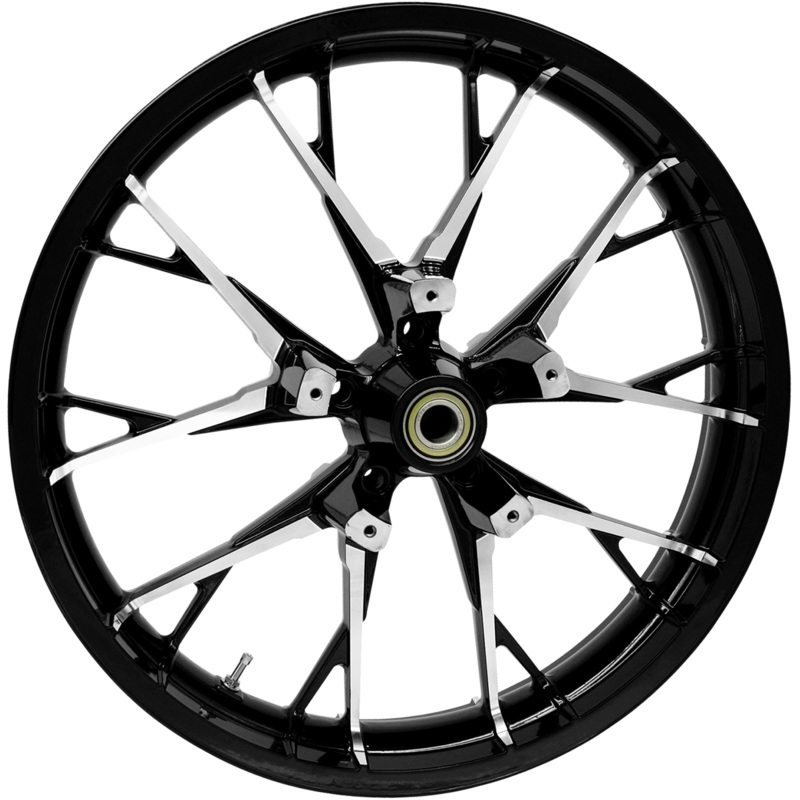 COASTAL MOTO Wheel – Marlin – Front – Dual Disc/without ABS – Black Cut – 21×3.5 3D-MAR213BC