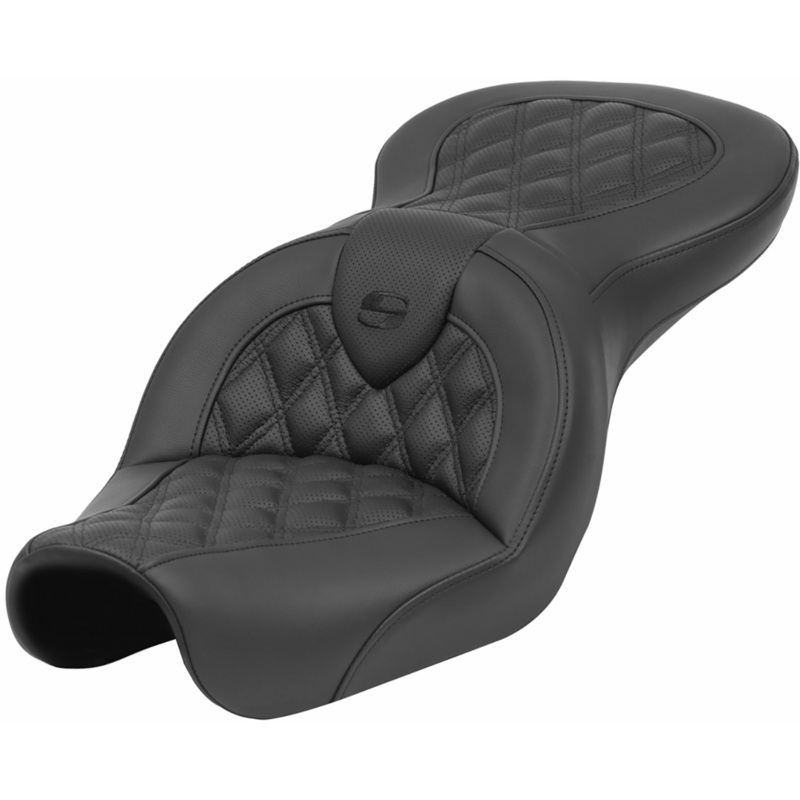 SADDLEMEN Roadsofa* Seat – Lattice Stitch – without Backrest – FXD ’04-’05 804-04-182