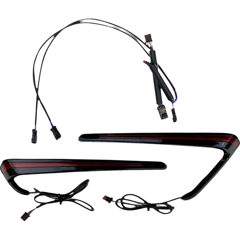 CUSTOM DYNAMICS Saddlebag Lights – LED – Red Lens CD-LRST-BAG-RB