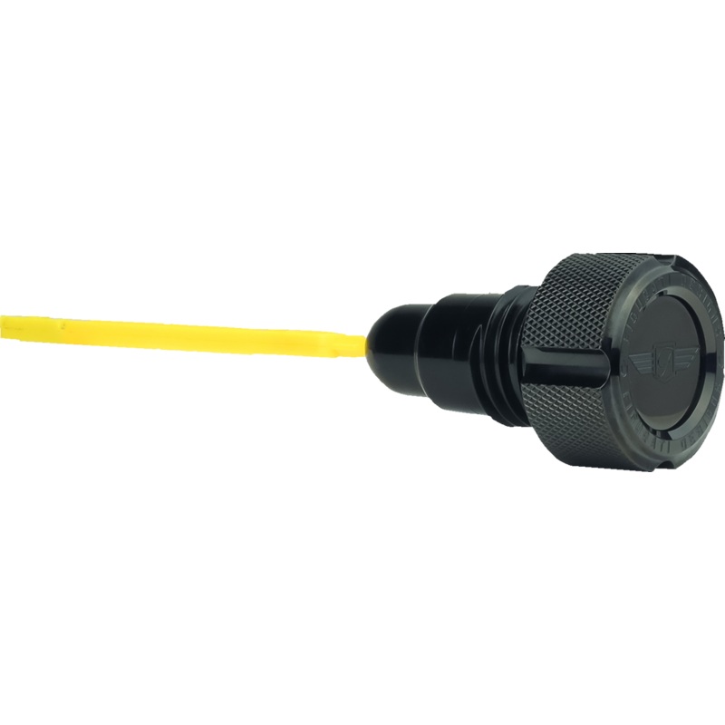 FIGURATI DESIGNS Oil Dipstick – Knurled – Black – Twin Cam FD01-MAGDSTC-KN-BLK