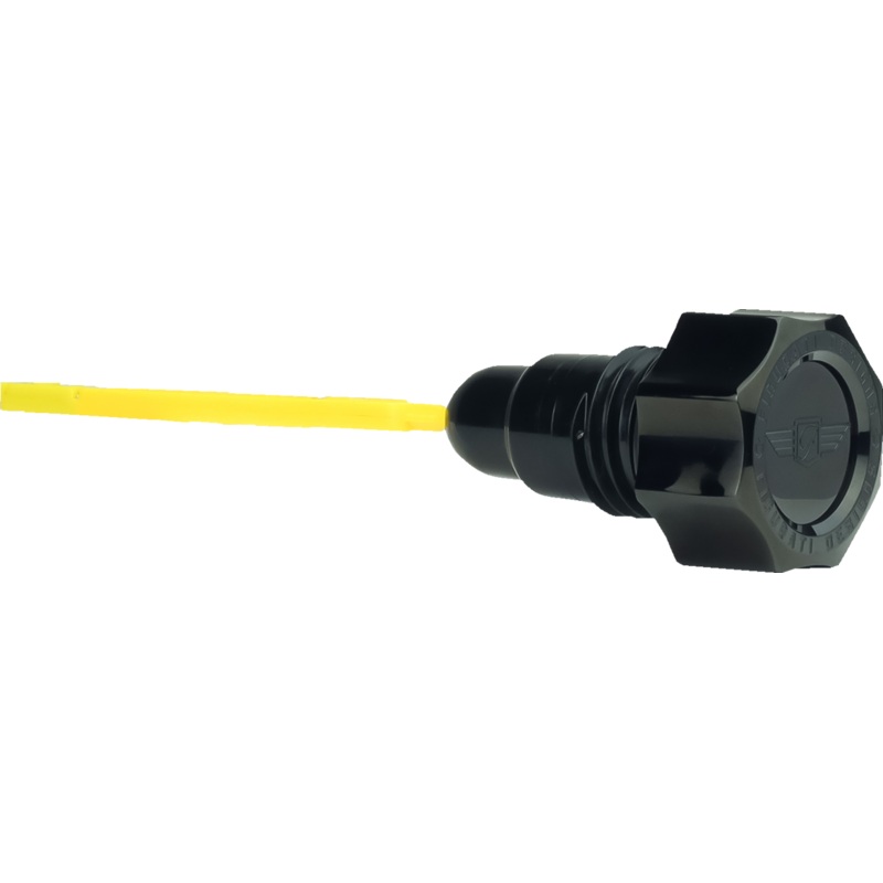 FIGURATI DESIGNS Oil Dipstick – Smooth – Black – Twin Cam FD01-MAGDSTC-SM-BLK