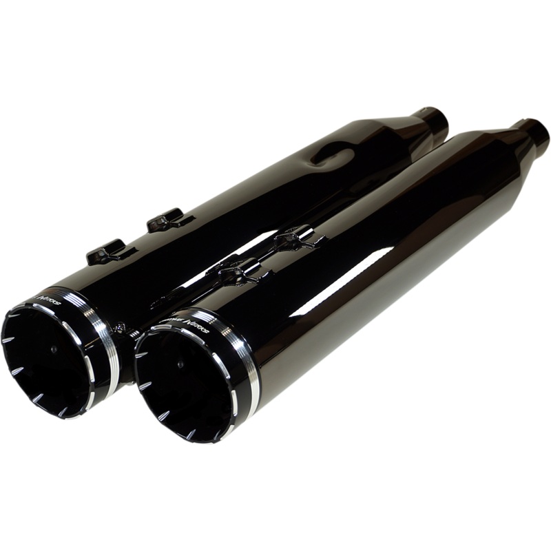 KHROME WERKS 4-1/2 HP-Plus? Slip-On Mufflers – Eclipse? with Tracer Tip 201670