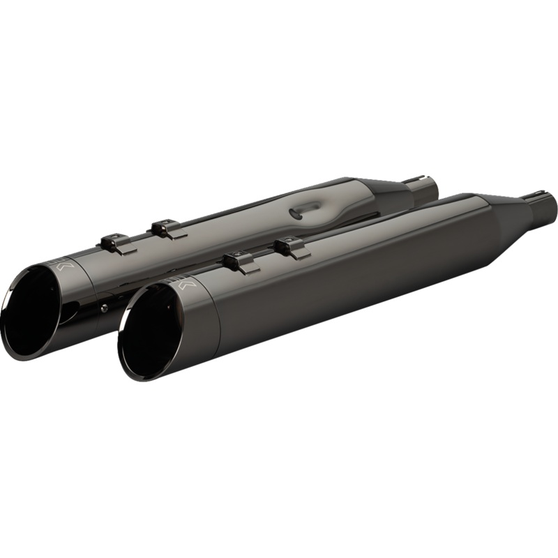 KHROME WERKS 4-1/2 HP-Plus? Slip-On Mufflers with Edge Tip – Eclipse? – M8  201935
