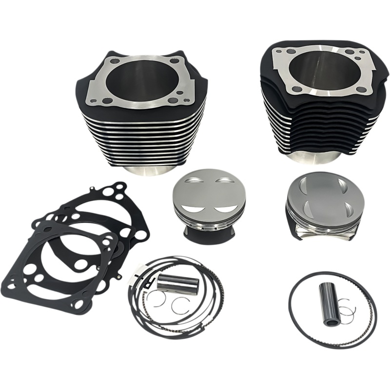 REVOLUTION PERFORMANCE, LLC Cylinder Kit – 143 – Black with Highlighted Fins – M8 RP201-616W