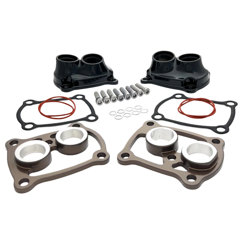REVOLUTION PERFORMANCE, LLC Tappet Cover – Tap-It-Right Kit – Gloss Black/Bronze – M8 TIR-BST