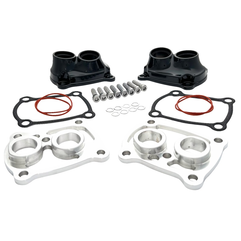 REVOLUTION PERFORMANCE, LLC Tappet Cover – Tap-It-Right Kit – Gloss Black/Raw – M8 TIR-B