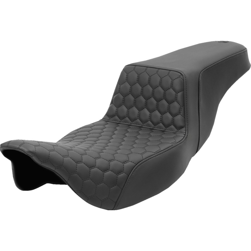 SADDLEMEN Step-Up Seat – Honeycomb – Extended Reach – FL ’08-’23 808-07B-178