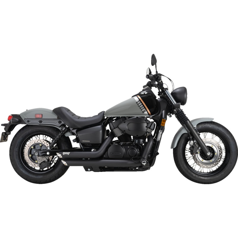 VANCE & HINES Shortshots Staggered Exhaust System – Black 48319
