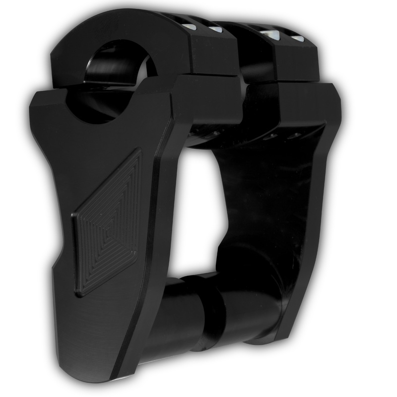 Pivoting Handlebar Riser Black 3 Rise