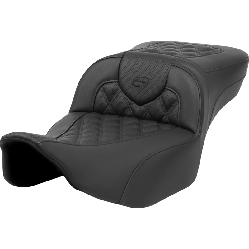 SADDLEMEN Roadsofa* Extended Reach Seat – Lattice Stitch – without Backrest – FL ’23-’24 823-07-184