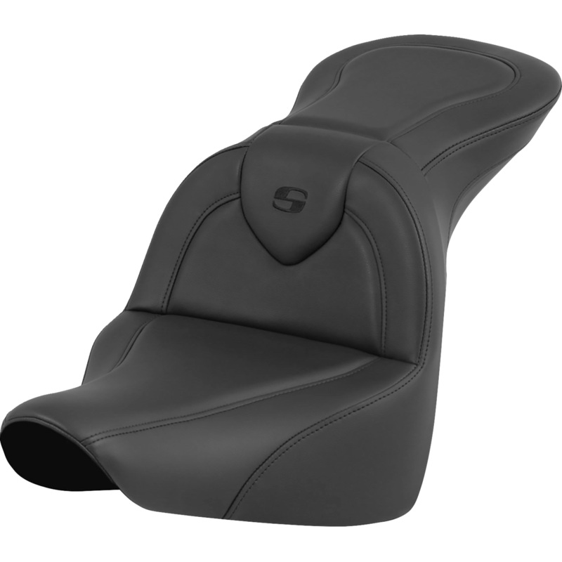 SADDLEMEN RoadSofa* Seat – Black – without Driver Backrest – FLFB/FXBR ’18-’24 818-27-187