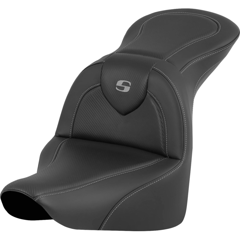 SADDLEMEN RoadSofa* Seat – Carbon Fiber – without Driver Backrest – FLFB/FXBR ’18-’24 818-27-185