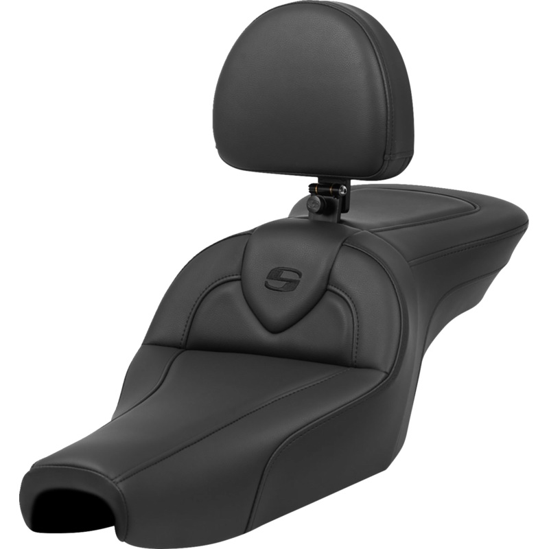 SADDLEMEN Roadsofa* Seat – with Backrest – Black – XL ’04-’22 807-11-187BR