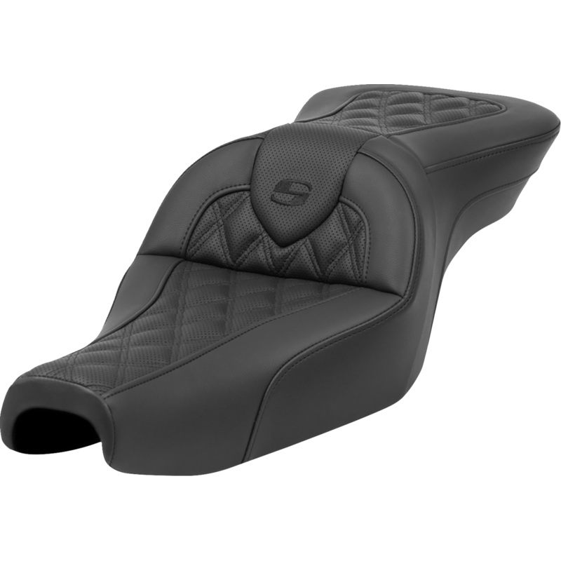 SADDLEMEN Roadsofa* Seat – without Backrest – Lattice Stitch – XL ’04-’22 807-11-182