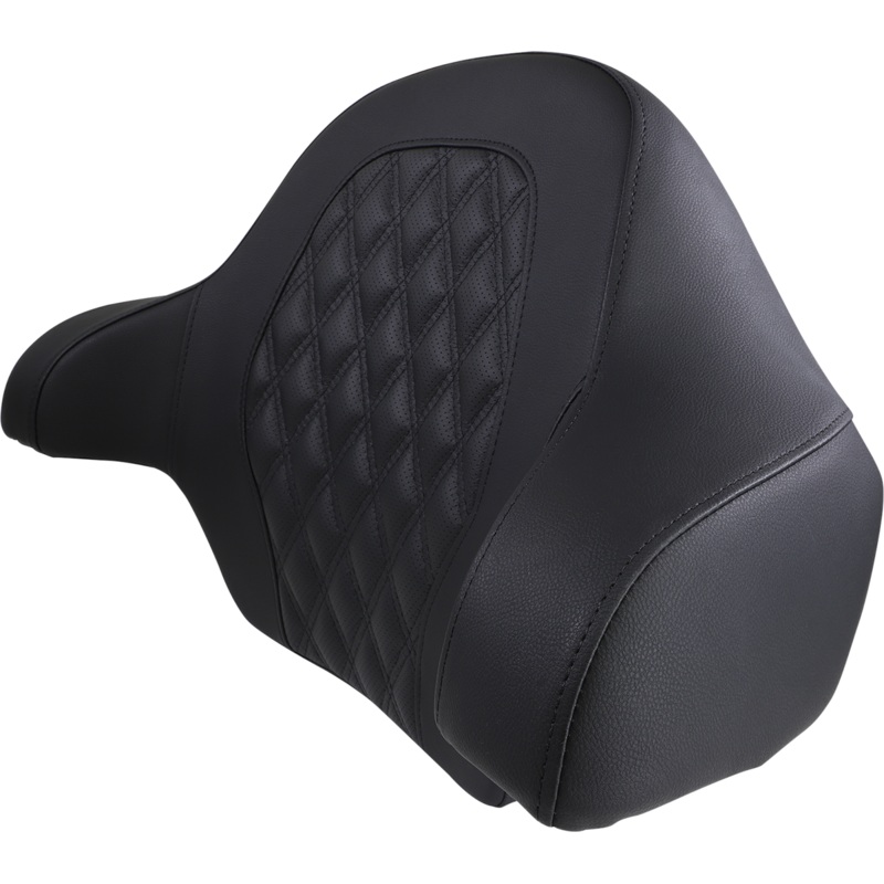SADDLEMEN Tour-Pak? Backrst Pad – RoadSofa – GOLD Lattice Stitched Seat FL ’14-’23 814-07-TPACK-LS