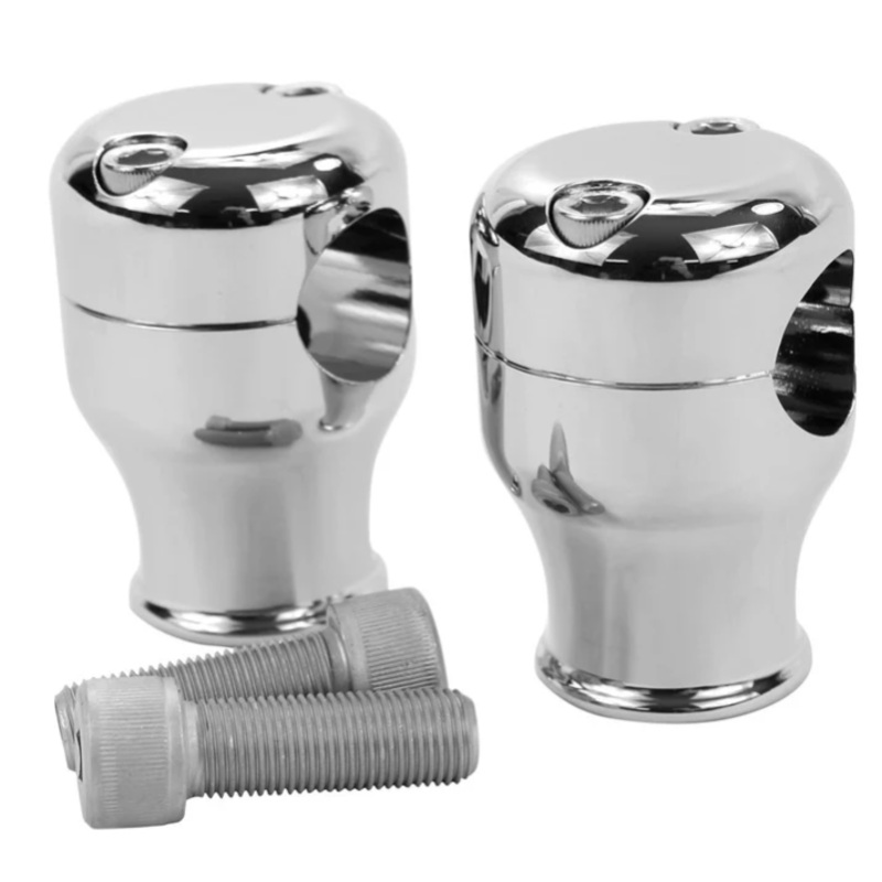 TC Bros TC Bros. 2 Chrome Springer Risers for 1 Diameter Handlebars