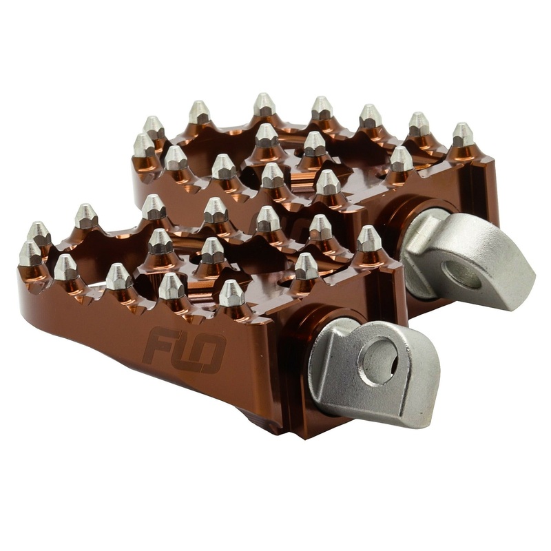 Moto Style Footpeg Set Bronze 2X3.125