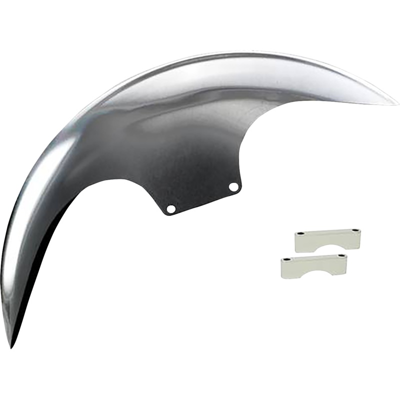PAUL YAFFE BAGGER NATION Cafe Front Fender – 21 – Chrome Spacers PYO:CAFE-21-13E-C
