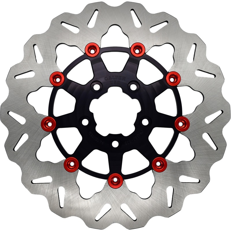 Rotor 11.5 Floating Wave Rr Black/Red Buttons