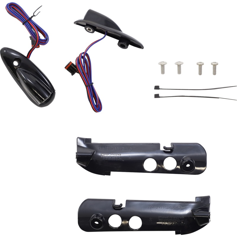 PAUL YAFFE BAGGER NATION Run/Turn Signal – Amber/White – Black – Road Glide PYO:LB-RG-DRL-B