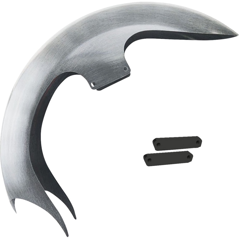 PAUL YAFFE BAGGER NATION Talon Front Fender – 23 Wheel – With Black Fender Adapter – Touring Models TALON23-14L-B