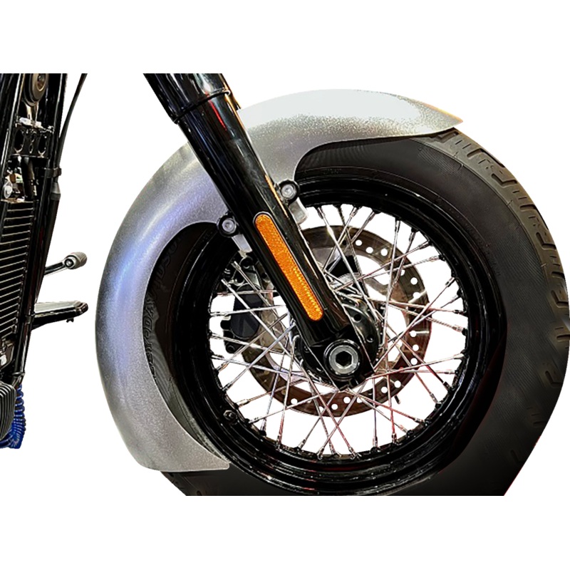 PAUL YAFFE BAGGER NATION Thicky Front Fender – OEM – With Satin Adaptors – M8 Softail? THICK-OEM-M8ST-S