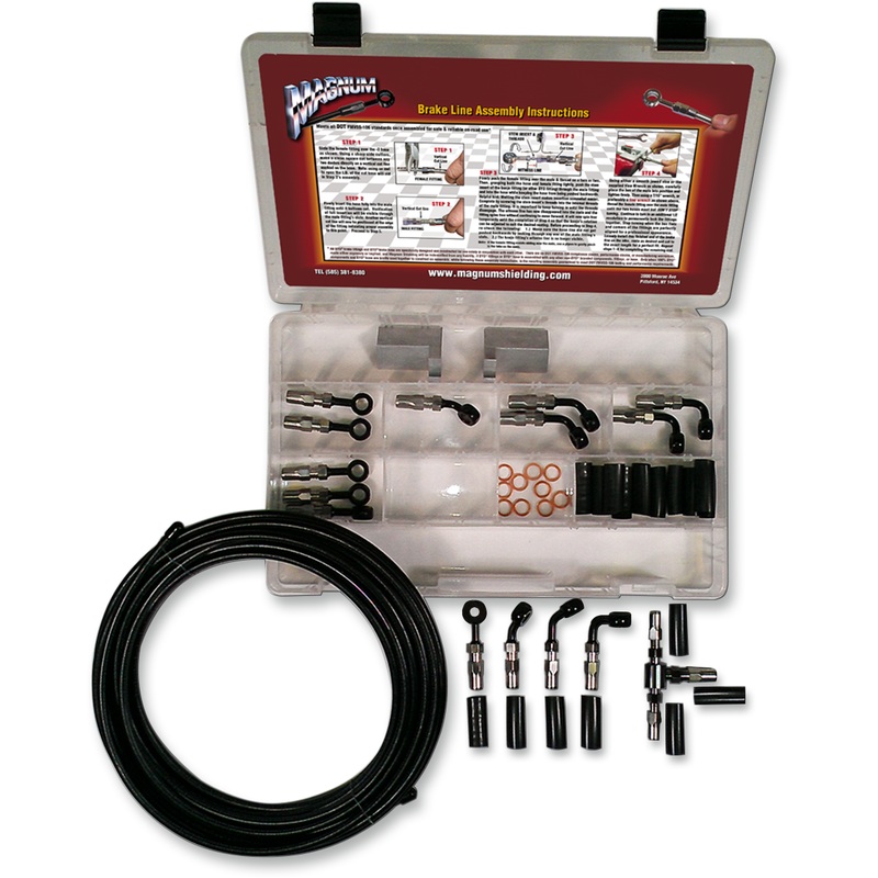 MAGNUM SHIELDING BYO Brake Line Basic Builder Kit – Black 499005