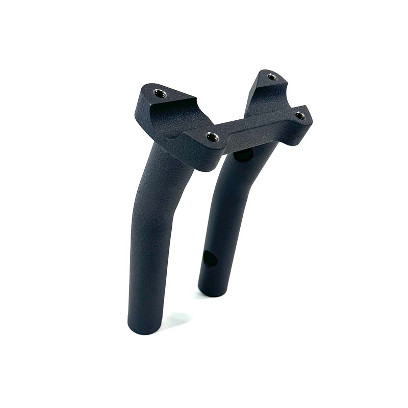 Bung King 2025 Low Rider S and ST One Piece Lower Handlebar Riser 8 Wrinkle Black 1 Pullback No Internal Wires