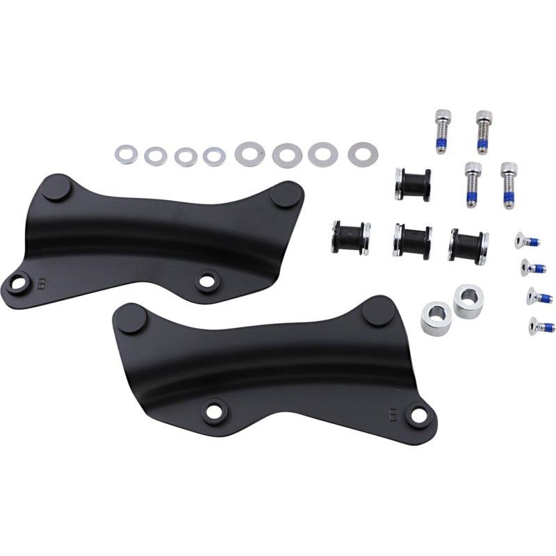 DRAG SPECIALTIES Backrest Docking Kit – Black C77-0104MB
