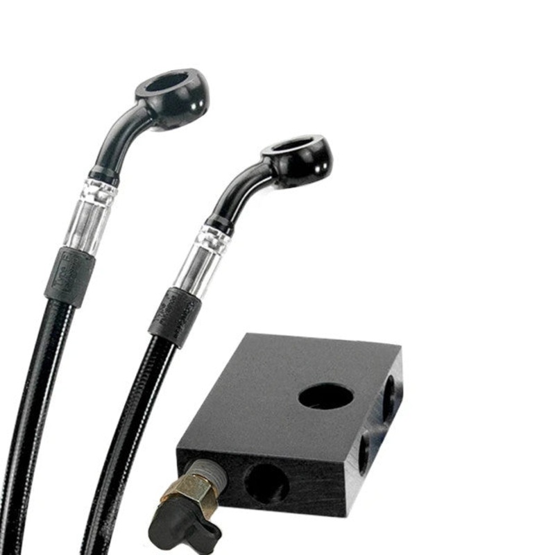 KRAUS Dual Front Caliper Brake Line Kit (M8 Softail)