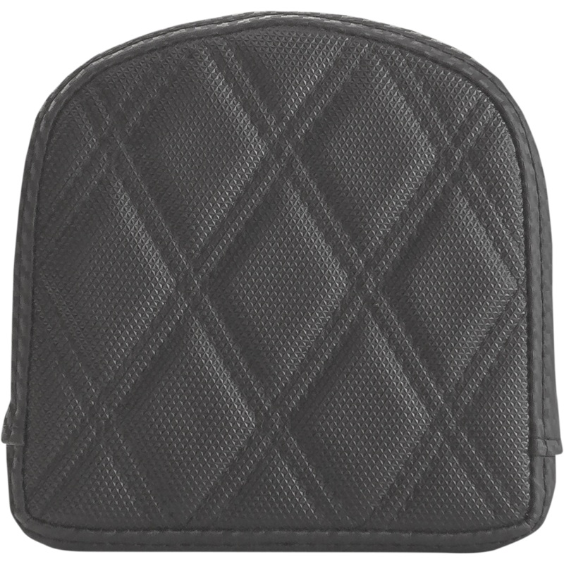 SADDLEMEN Sissy Bar Pad – Lattice Stitched – Black 0408SDC