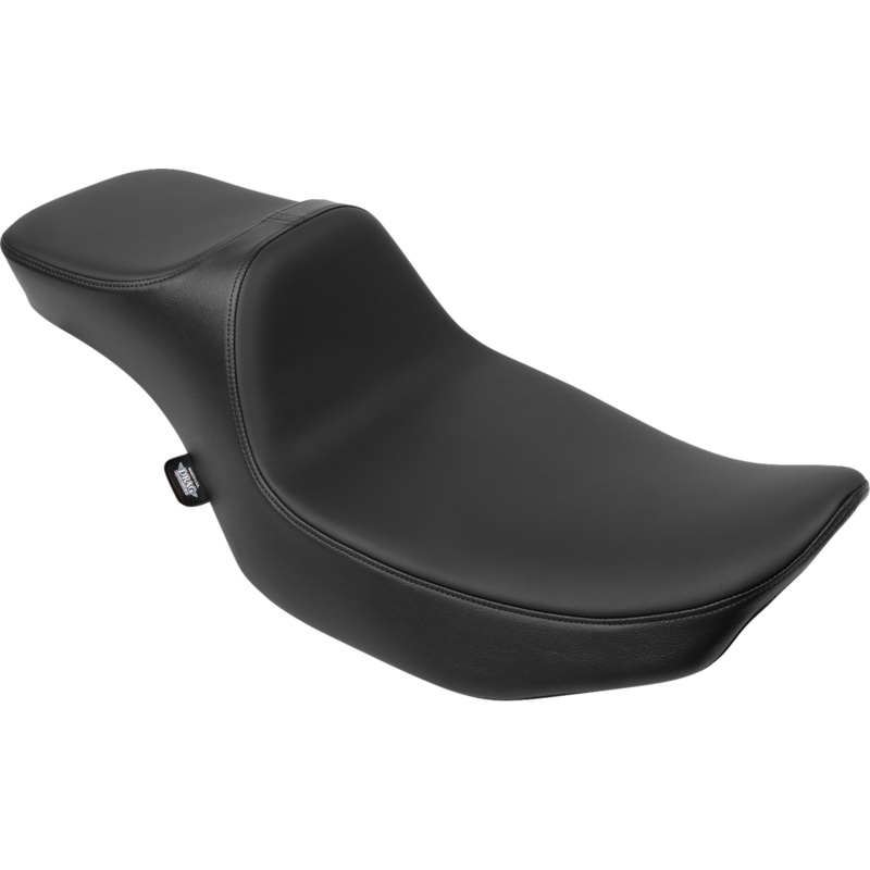 DRAG SPECIALTIES SEATS Extended Reach Predator III Seat – Vinyl/Solar Reflective Leather – FLH/FLT ’23-’24 – Slipstop 4705E