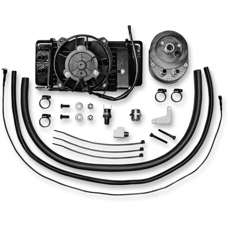 JAGG OIL COOLERS Fan-Assisted Oil Cooler Kit – Low Mount Touring/Trike 751-FP2400-0323