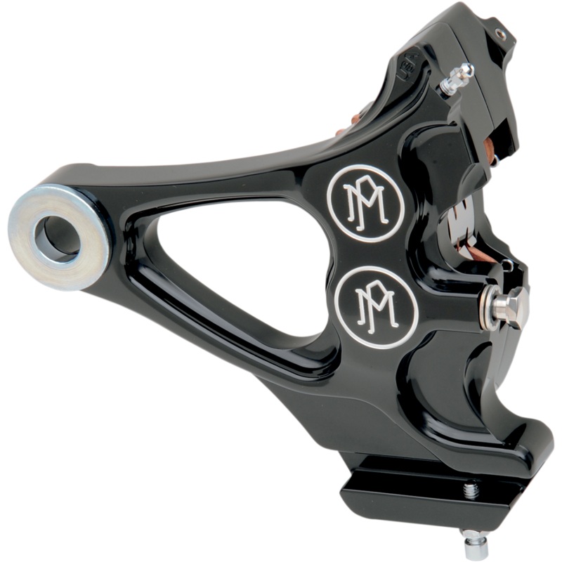 PERFORMANCE MACHINE (PM) 4-Piston Caliper – Rear – Contrast Cut* – 84-99 Softail 1274-0076-BM