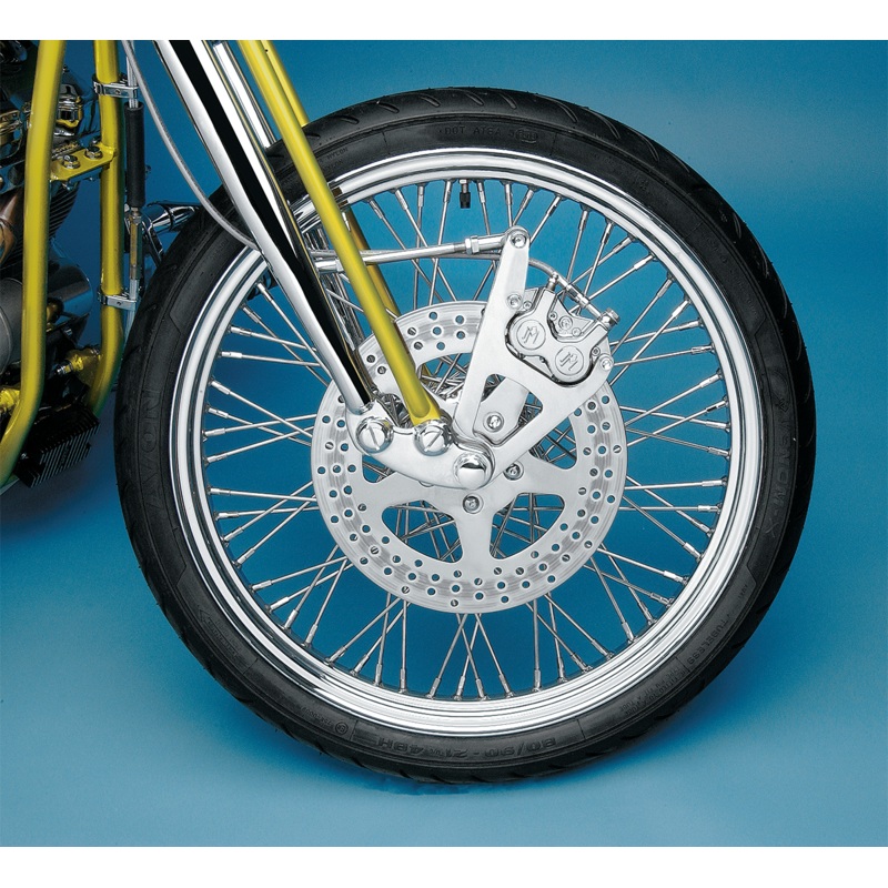 PERFORMANCE MACHINE (PM) Single Disc Caliper – Front – Chrome – Springer 88-99 1217-0017CH