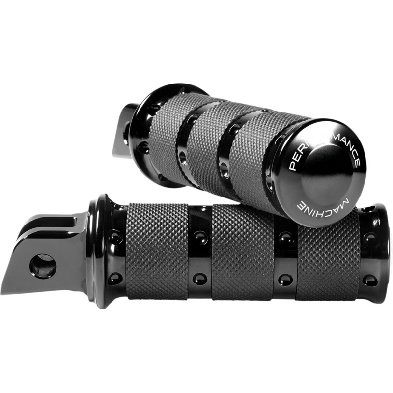 PERFORMANCE MACHINE (PM) Footpegs – Black – XLS – M8 0035-1247M-B