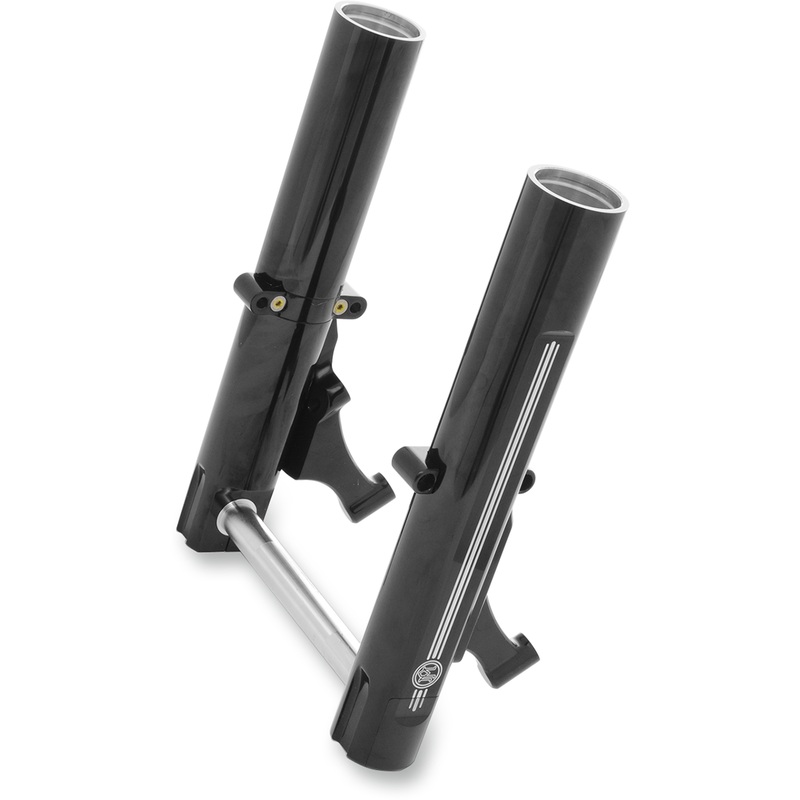 PERFORMANCE MACHINE (PM) Fork Leg Kit – Black – Lower – Dual Disc – Contrast Cut – ’14-’20 FL 0208-2098-BM