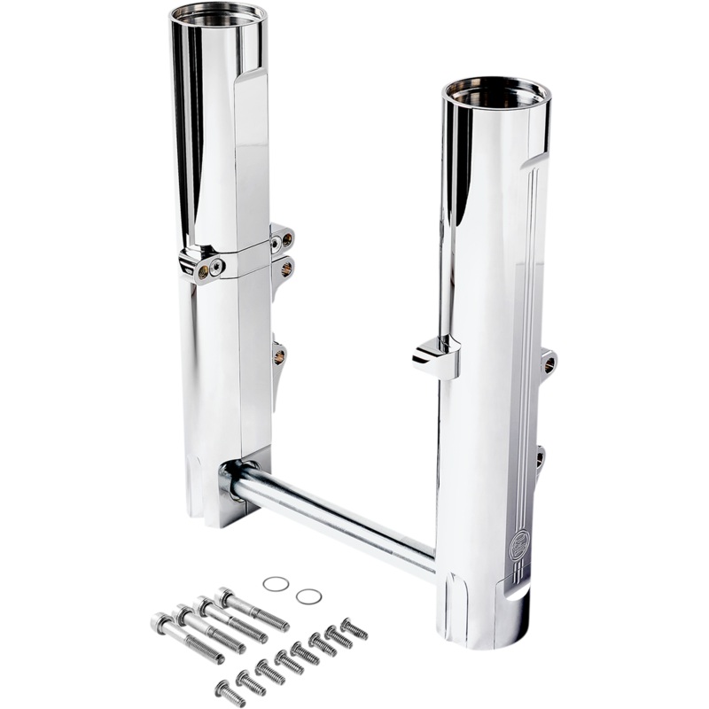 PERFORMANCE MACHINE (PM) Fork Legs – Chrome – Lower – Dual Disc 0208-2173-CH
