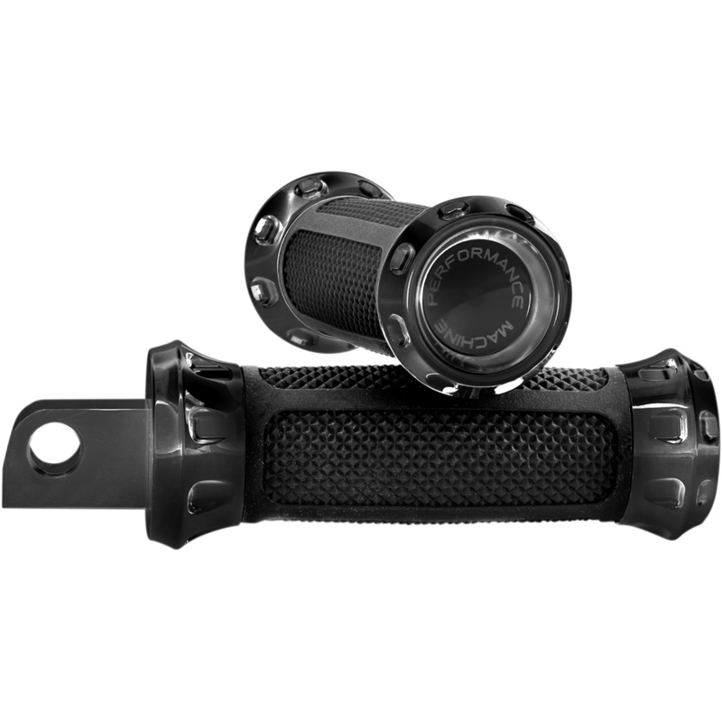 PERFORMANCE MACHINE (PM) Over Drive Footpeg – Black 0035-1158-B