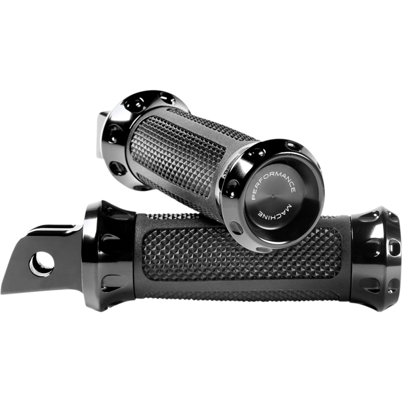 PERFORMANCE MACHINE (PM) Over Drive Footpeg – M8 – Black 0035-1243M-B