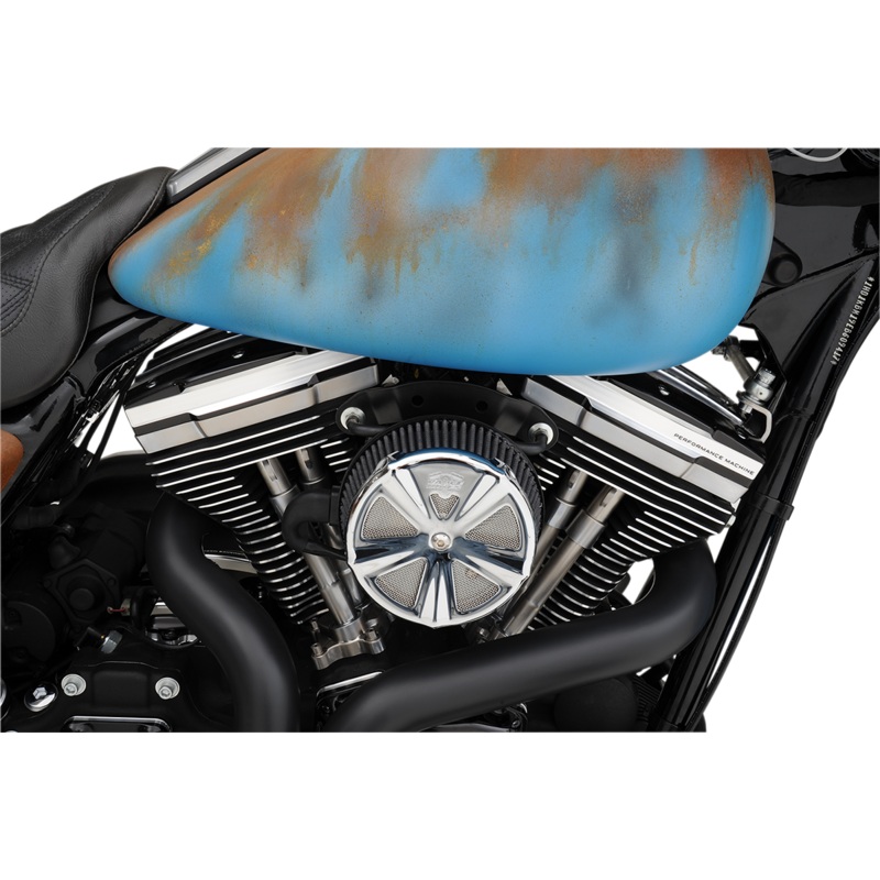 PERFORMANCE MACHINE (PM) Rocker Box Cover – Scalloped – Contrast Cut – Twin Cam 0177-2021-BM