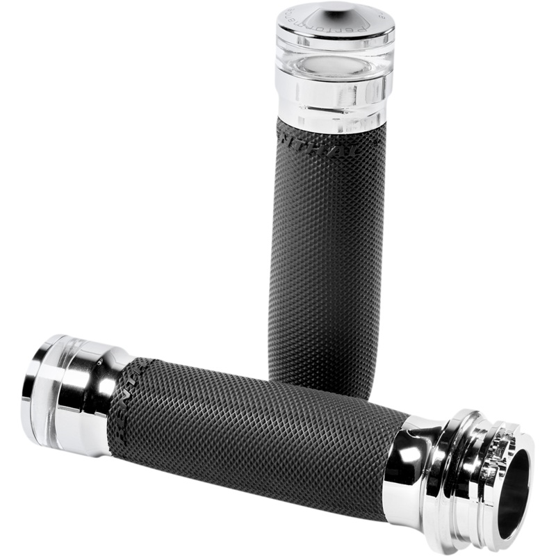 PERFORMANCE MACHINE (PM) Grips Contour – LED – Cable – Chrome 0063-2101M-CH